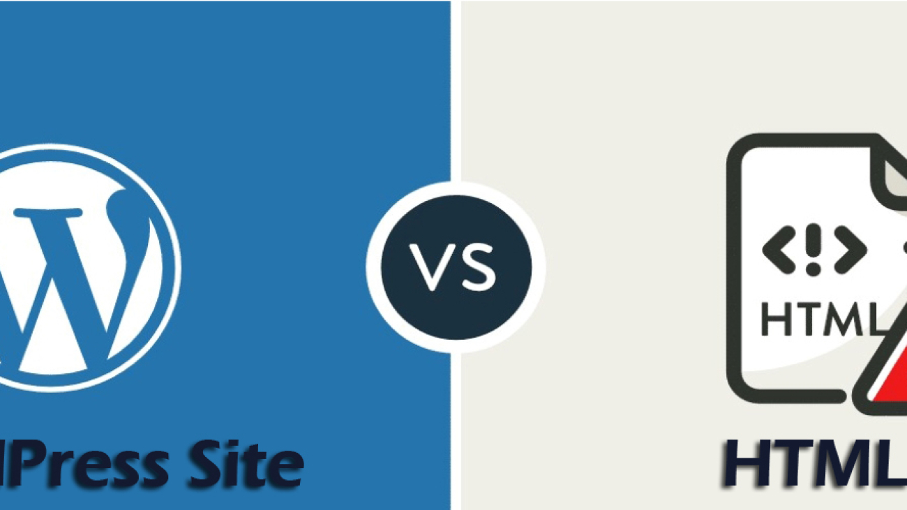 wordpress vs HTML site-ahomtech.com